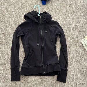 athelta black zip up